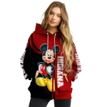indiana hoosiers mickey mouse red black hoodie best selling