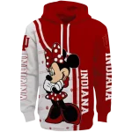 indiana hoosiers minnie mouse red hoodie best selling