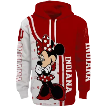 indiana hoosiers minnie mouse red hoodie best selling