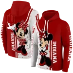 indiana hoosiers minnie mouse red hoodie best selling