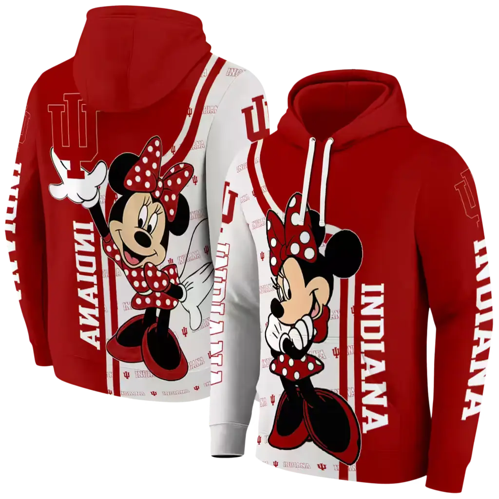 indiana hoosiers minnie mouse red hoodie fashion forward indiana hoosiers minnie mouse red hoodie fashion forward
