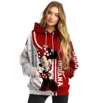 indiana hoosiers minnie mouse red hoodie best selling