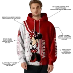 indiana hoosiers minnie mouse red hoodie best selling