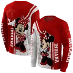 indiana hoosiers minnie mouse red hoodie best selling