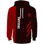 indiana hoosiers monogram pattern red hoodie best selling
