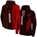 indiana hoosiers monogram pattern red hoodie best selling
