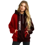 indiana hoosiers monogram pattern red hoodie best selling