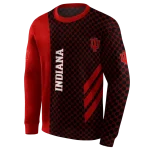 indiana hoosiers monogram pattern red hoodie best selling