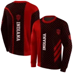 indiana hoosiers monogram pattern red hoodie best selling