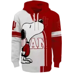 indiana hoosiers playful snoopy red hoodie best selling