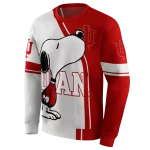 indiana hoosiers playful snoopy red hoodie best selling