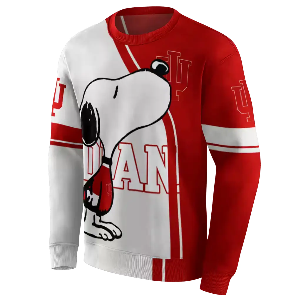 indiana hoosiers playful snoopy red hoodie new arrival indiana hoosiers playful snoopy red hoodie new arrival