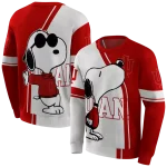 indiana hoosiers playful snoopy red hoodie best selling