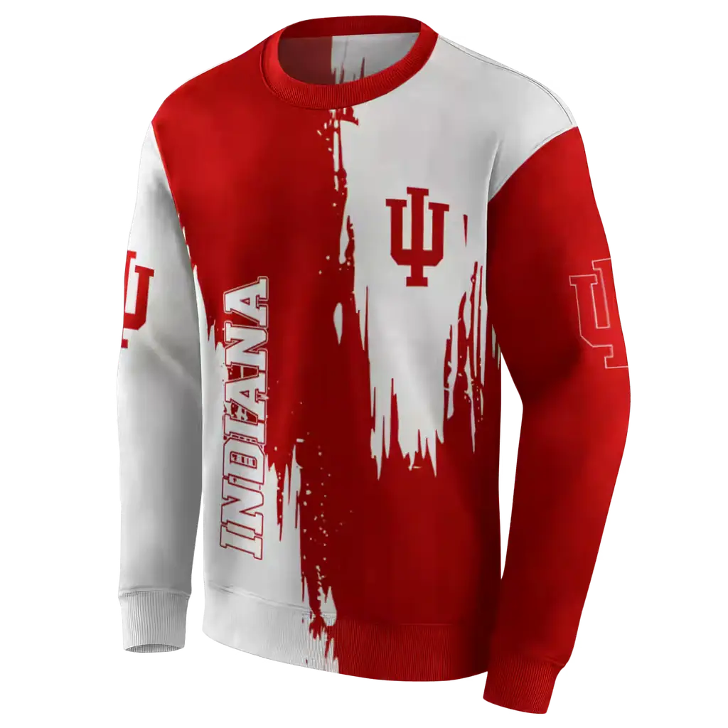 indiana hoosiers splatter effect red hoodie new arrival indiana hoosiers splatter effect red hoodie new arrival
