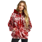 indiana hoosiers tie dye pattern red hoodie best selling