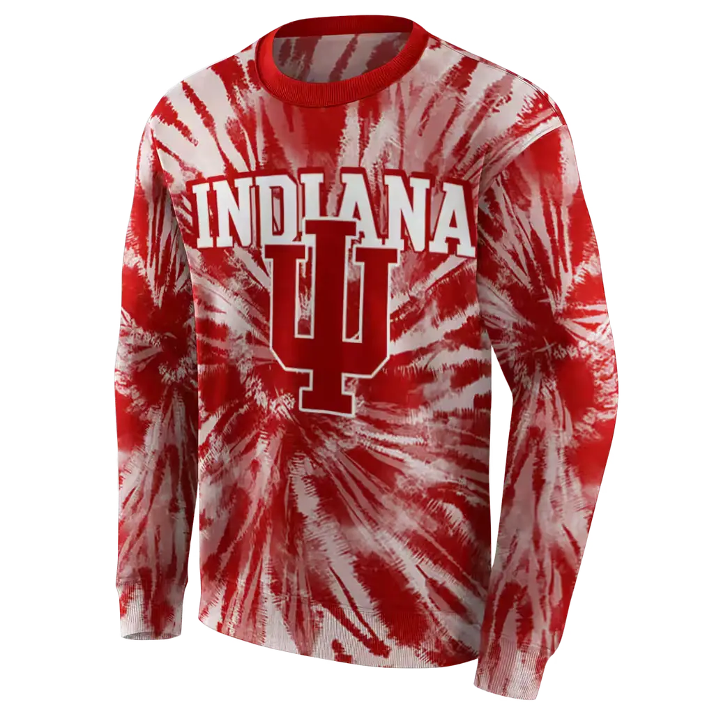 indiana hoosiers tie dye pattern red hoodie new arrival indiana hoosiers tie dye pattern red hoodie new arrival