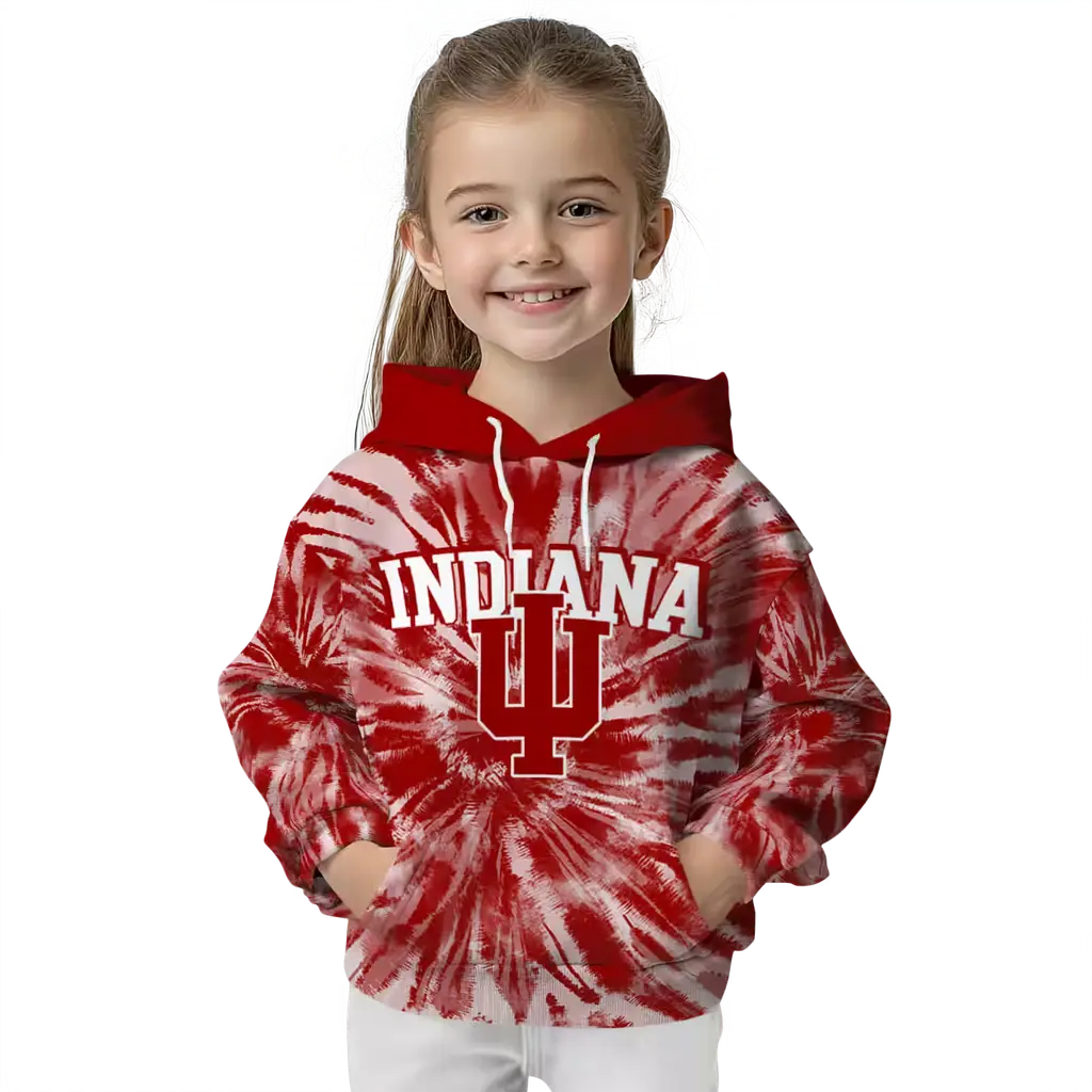 indiana hoosiers tie dye pattern red hoodie top rated indiana hoosiers tie dye pattern red hoodie top rated