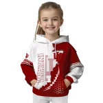 indiana hoosiers triangular pattern red white hoodie best selling