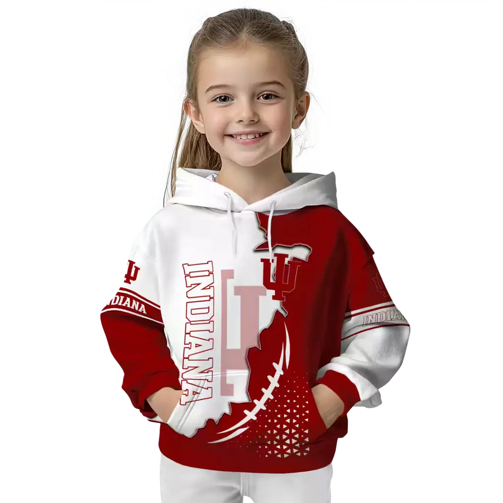 indiana hoosiers triangular pattern red white hoodie top rated indiana hoosiers triangular pattern red white hoodie top rated