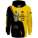 iowa hawkeyes achmed skull black hoodie best selling