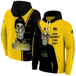 iowa hawkeyes achmed skull black hoodie best selling