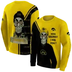 iowa hawkeyes achmed skull black hoodie best selling
