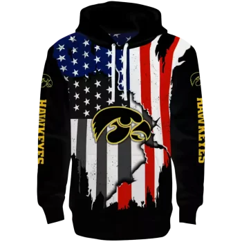 iowa hawkeyes american pride black hoodie best selling
