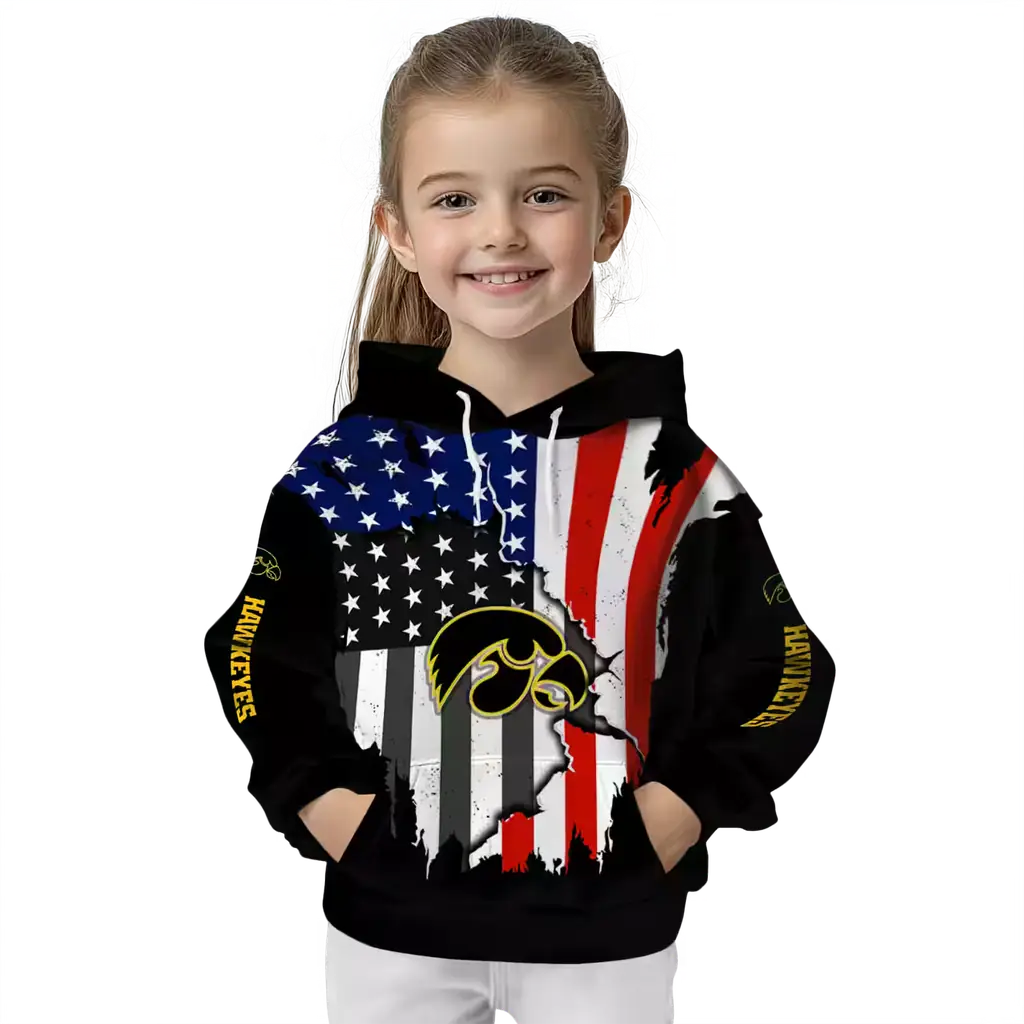 iowa hawkeyes american pride black hoodie top rated iowa hawkeyes american pride black hoodie top rated