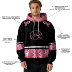 iowa hawkeyes awareness ribbon black pink hoodie best selling