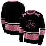 iowa hawkeyes awareness ribbon black pink hoodie best selling