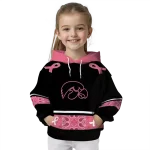 iowa hawkeyes awareness ribbon black pink hoodie best selling