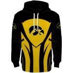 iowa hawkeyes concentric lines black hoodie best selling