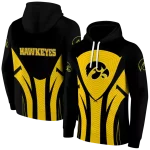 iowa hawkeyes concentric lines black hoodie best selling