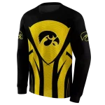 iowa hawkeyes concentric lines black hoodie best selling