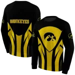 iowa hawkeyes concentric lines black hoodie best selling