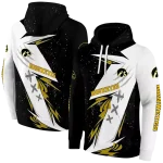 iowa hawkeyes dynamic slash black white hoodie best selling