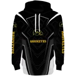 iowa hawkeyes futuristic pattern black hoodie best selling