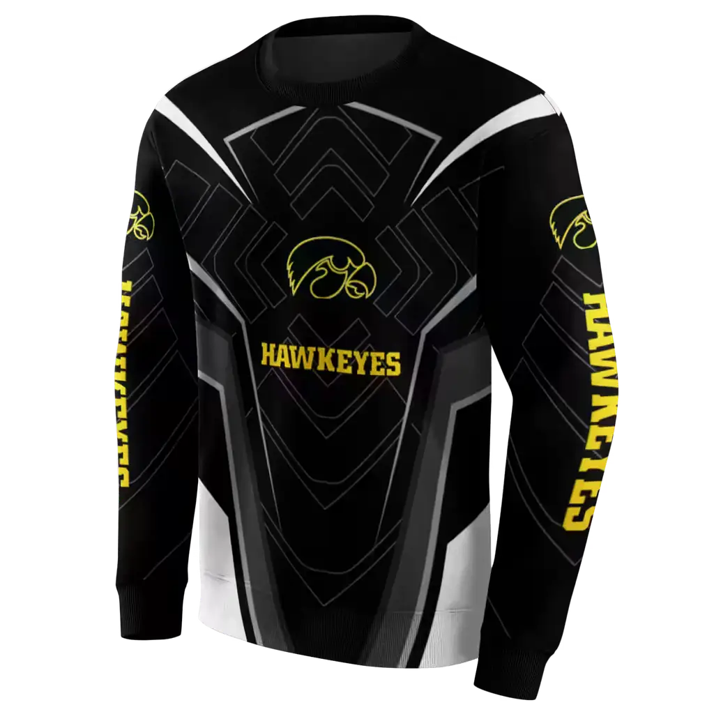 iowa hawkeyes futuristic pattern black hoodie new arrival iowa hawkeyes futuristic pattern black hoodie new arrival