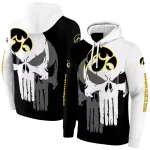 iowa hawkeyes graphic punisher black white hoodie best selling