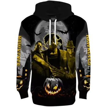 iowa hawkeyes halloween vibes black hoodie best selling