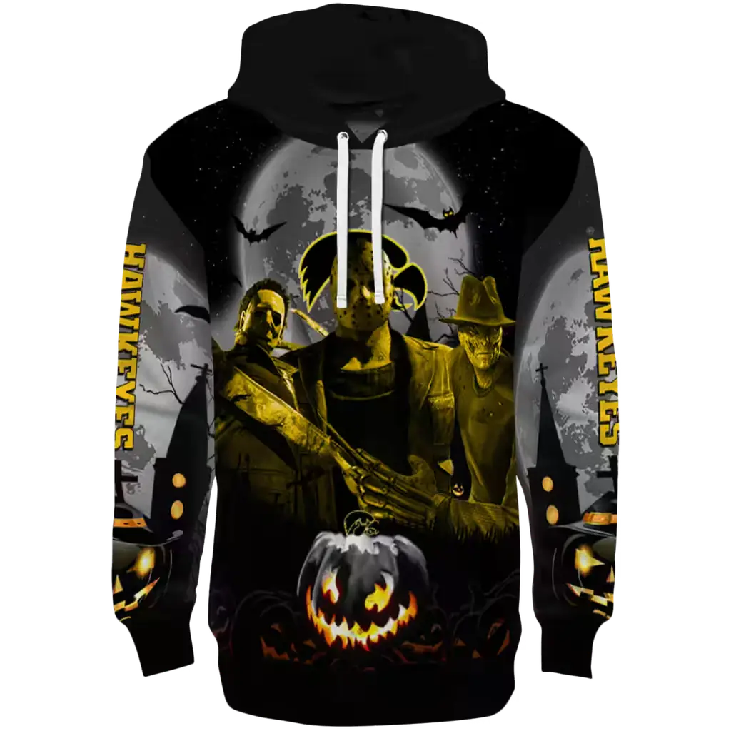 iowa hawkeyes halloween vibes black hoodie best selling iowa hawkeyes halloween vibes black hoodie best selling