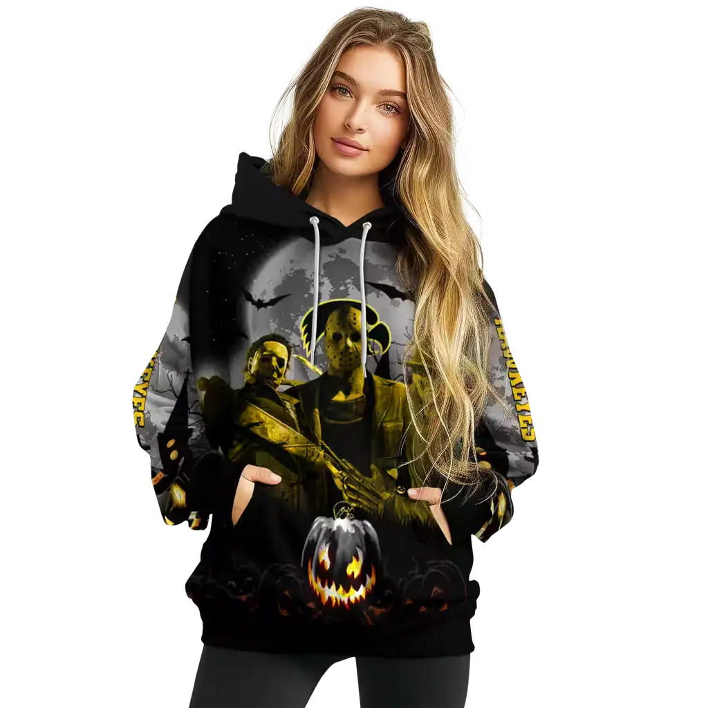 iowa hawkeyes halloween vibes black hoodie high quality iowa hawkeyes halloween vibes black hoodie high quality