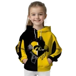 iowa hawkeyes heartbeat graphic black hoodie best selling