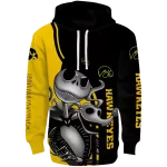 iowa hawkeyes jack skellington black hoodie best selling