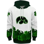 iowa hawkeyes lucky motif white green hoodie best selling