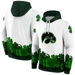 iowa hawkeyes lucky motif white green hoodie best selling
