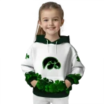 iowa hawkeyes lucky motif white green hoodie best selling