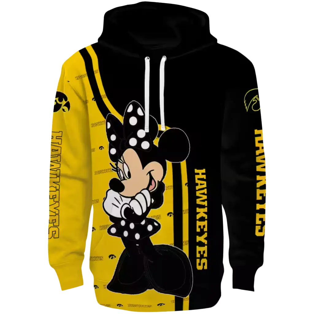 iowa hawkeyes minnie mouse black hoodie best selling iowa hawkeyes minnie mouse black hoodie best selling
