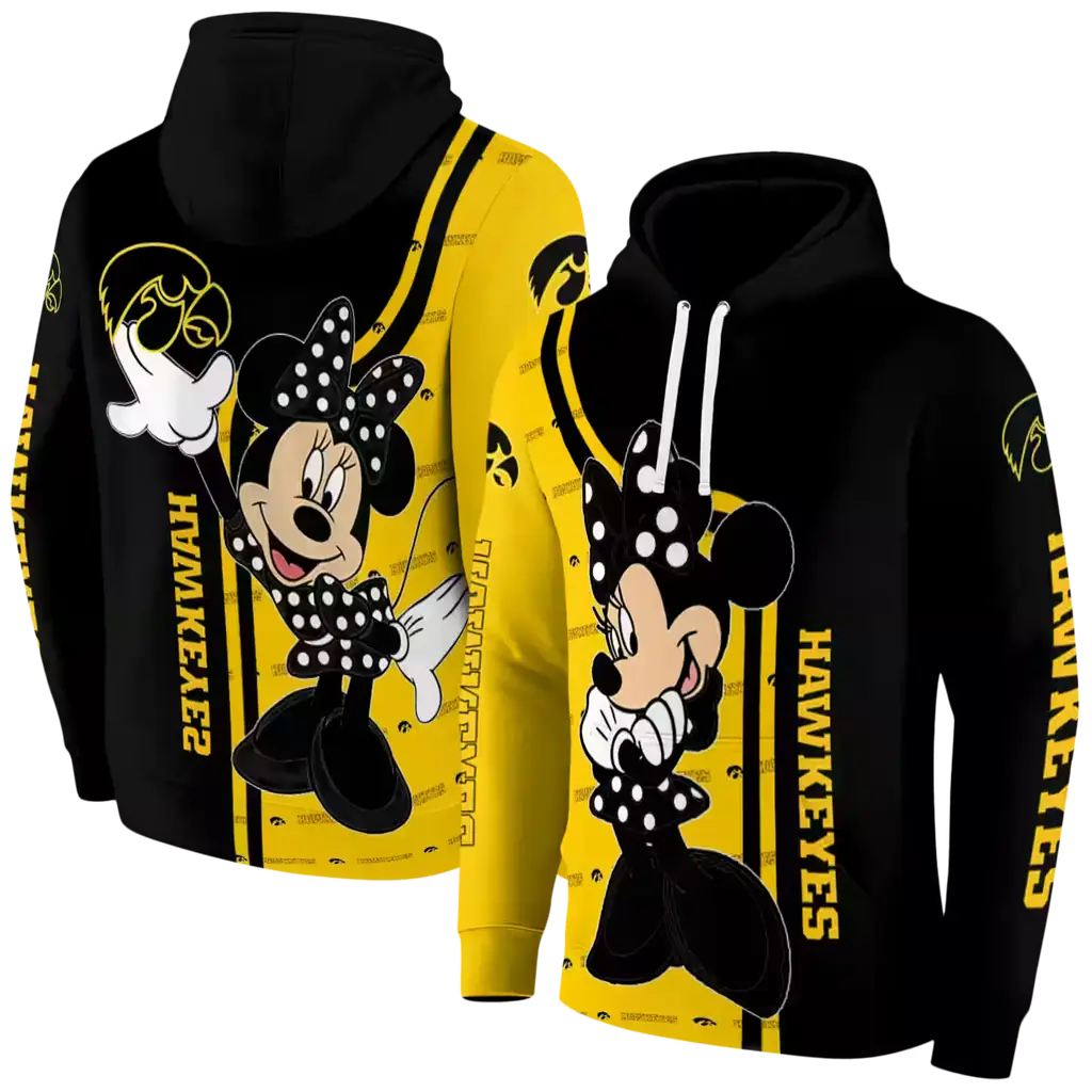 iowa hawkeyes minnie mouse black hoodie fashion forward iowa hawkeyes minnie mouse black hoodie fashion forward