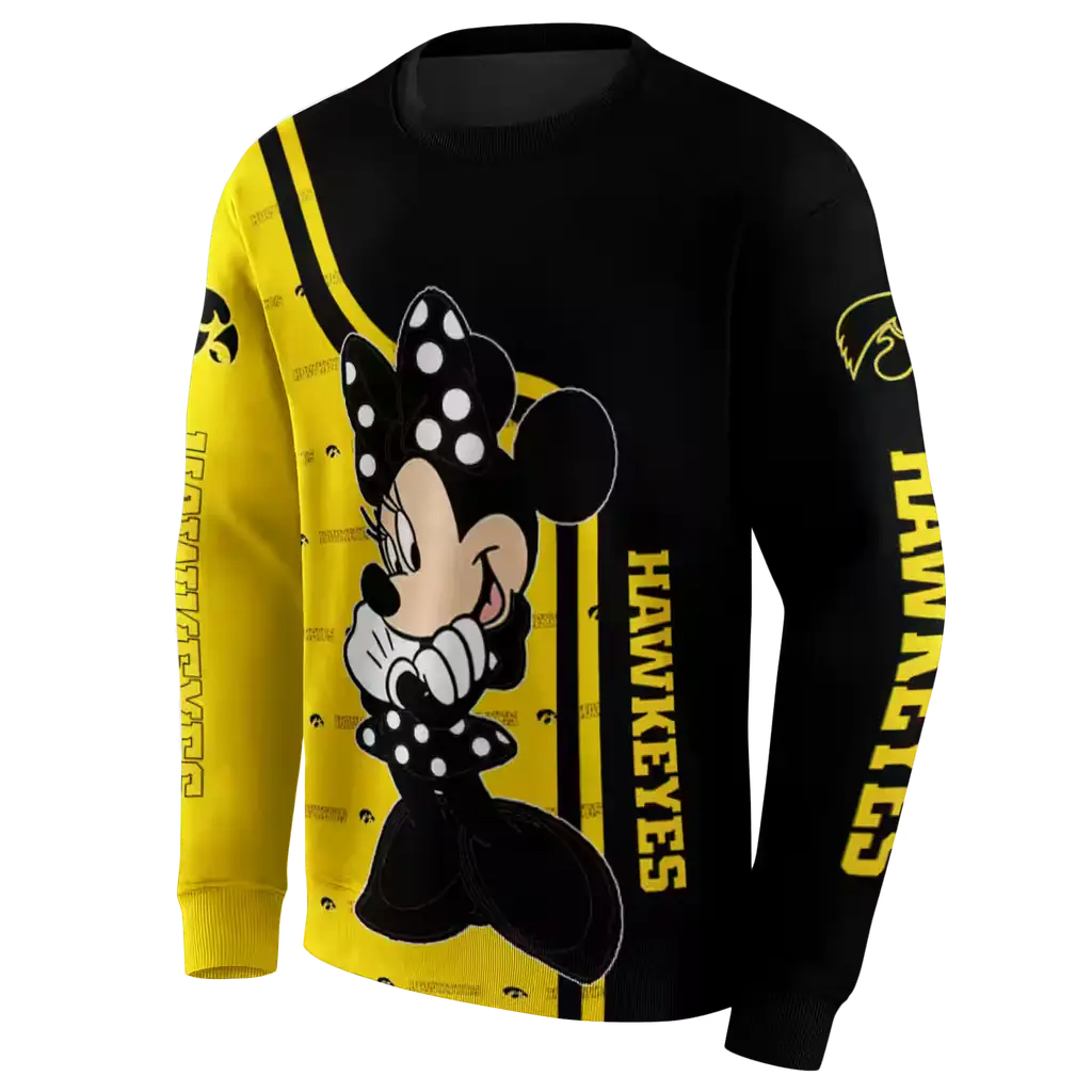 iowa hawkeyes minnie mouse black hoodie new arrival iowa hawkeyes minnie mouse black hoodie new arrival